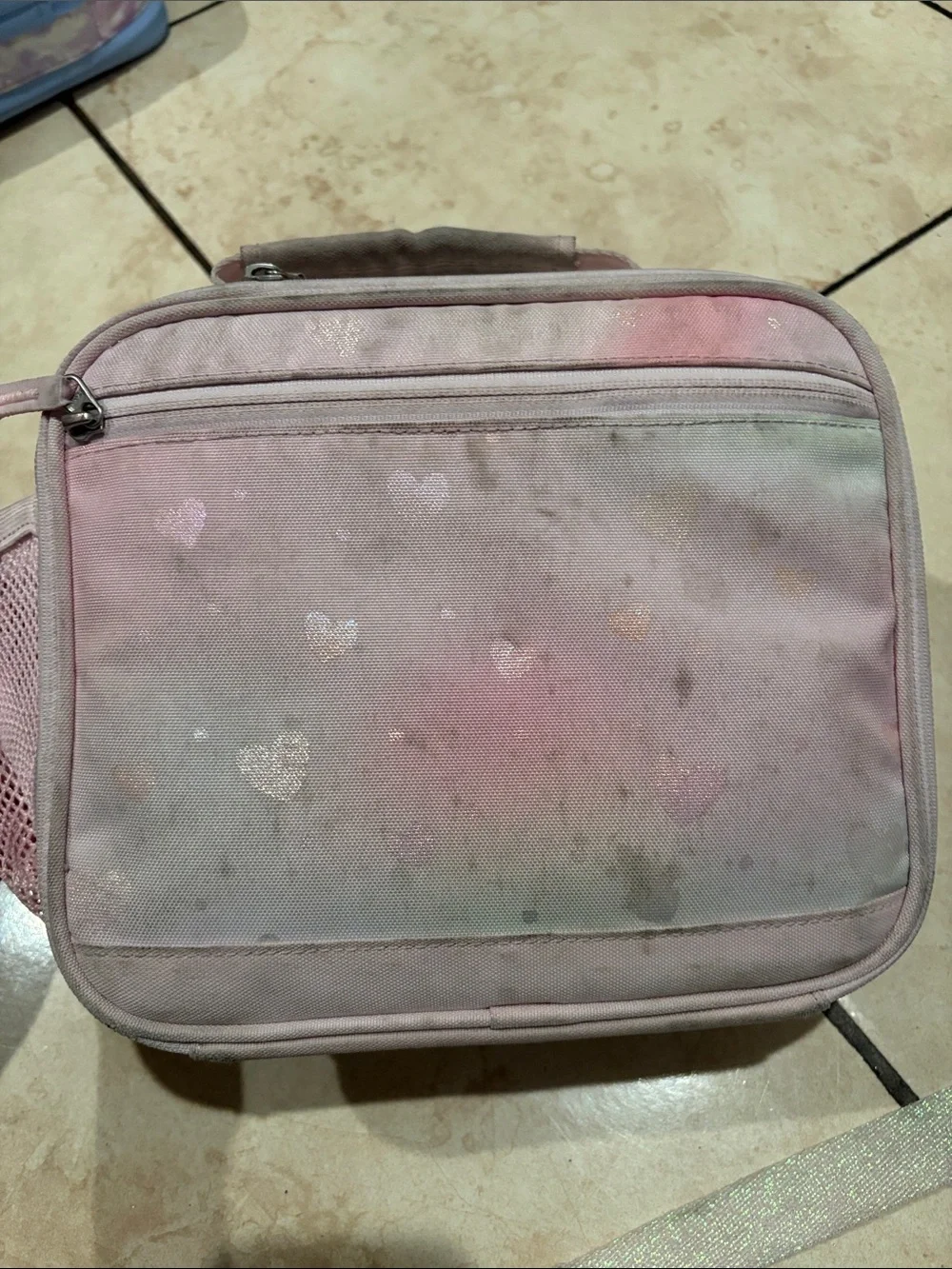 Pottery Barn Pastel Rainbow Heart Backpack